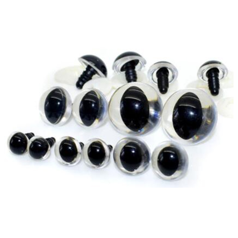 Mắt Nhựa Trong Suốt 10-30mm Dùng Làm Búp Bê/ Thú Nhồi Bông Xinh Xắn