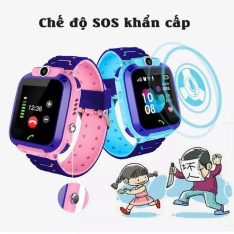 Đồng hồ thông minh định vị Q12 sạc nam châm, chống nước, gắn sim nghe gọi như điện thoại. Chính Hãng  Liên hệ mua