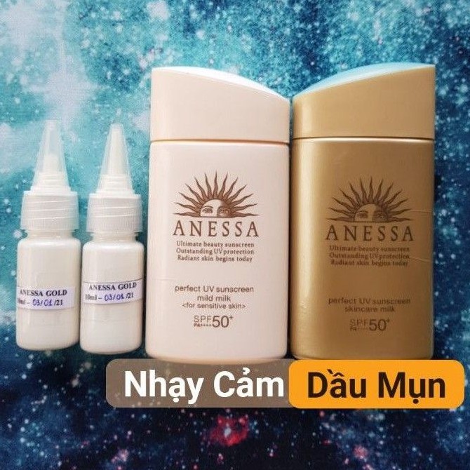 [MẪU THỬ] SỮA CHỐNG NẮNG ANESSA 2020 CHO DA NHẠY CẢM VÀ DẦU MỤN 10ML