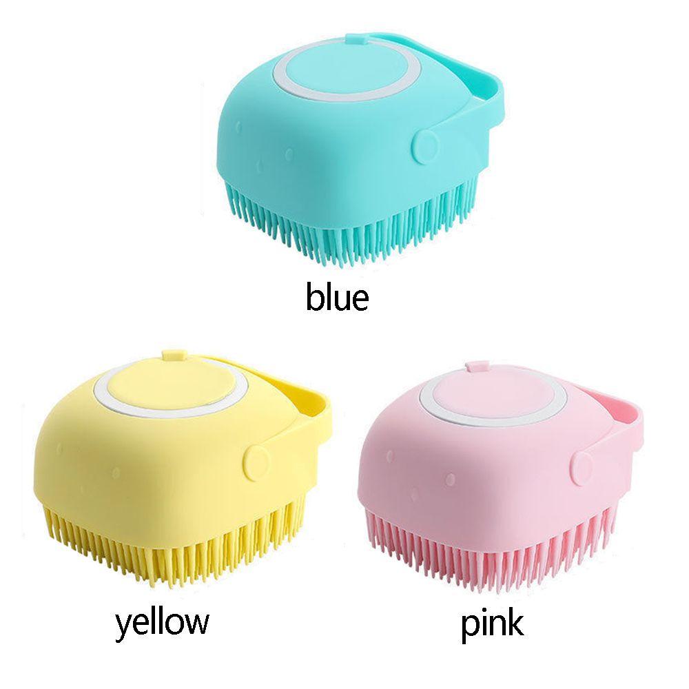 LAYOR1 Bàn Chải Tắm Cho Thú Cưng Bằng Silicone