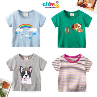 Áo Thun, Áo Phông Cộc Tay WellKid Chất Cotton Co Giãn, Mềm Mại, Thoáng Mát Cho Bé Trai, Bé Gái Từ 10-20kg
