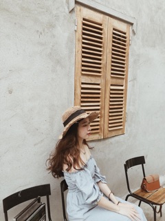 Mũ cói nơ mềm
