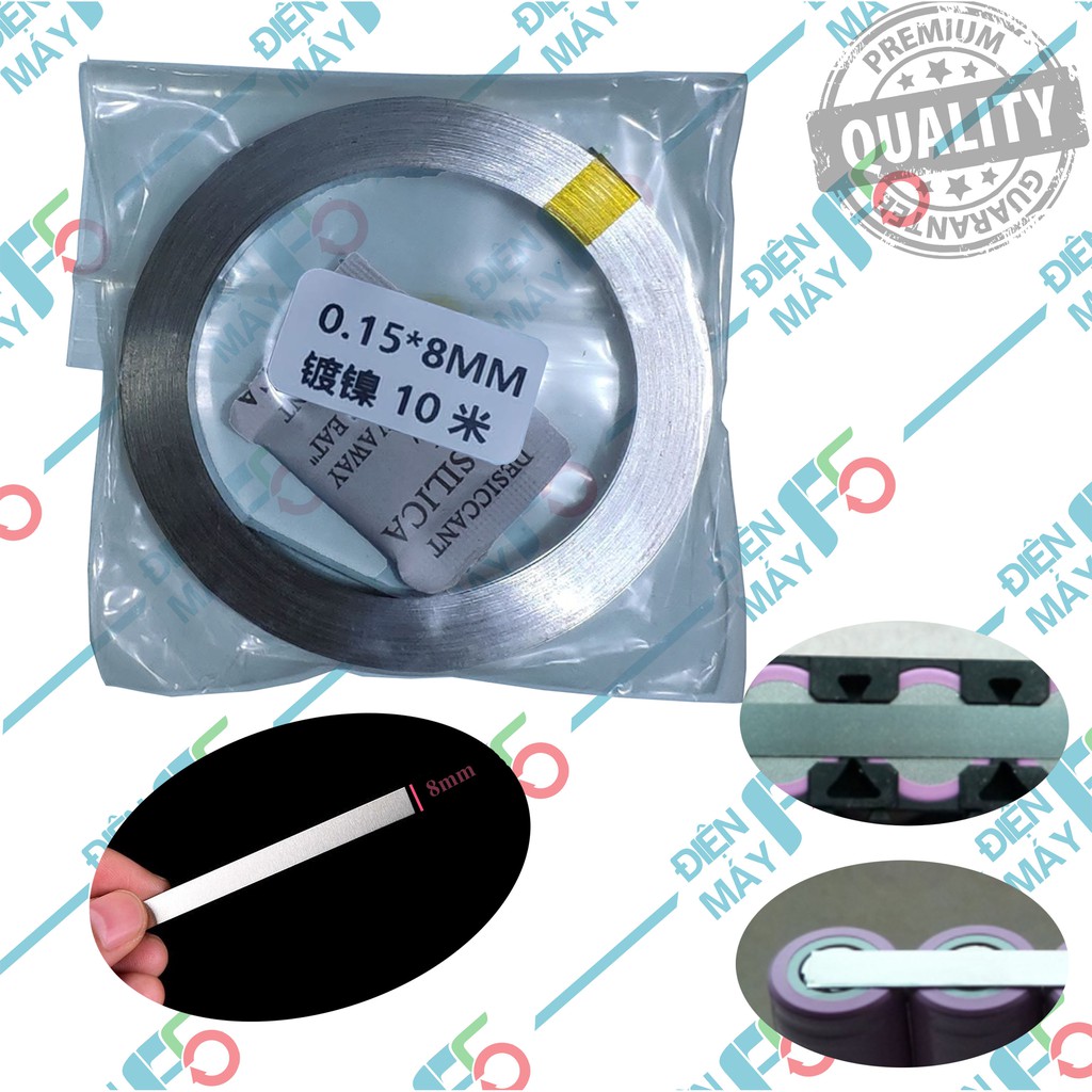 DMF5 Kẽm hàn cell pin 0.15x8mm 10m