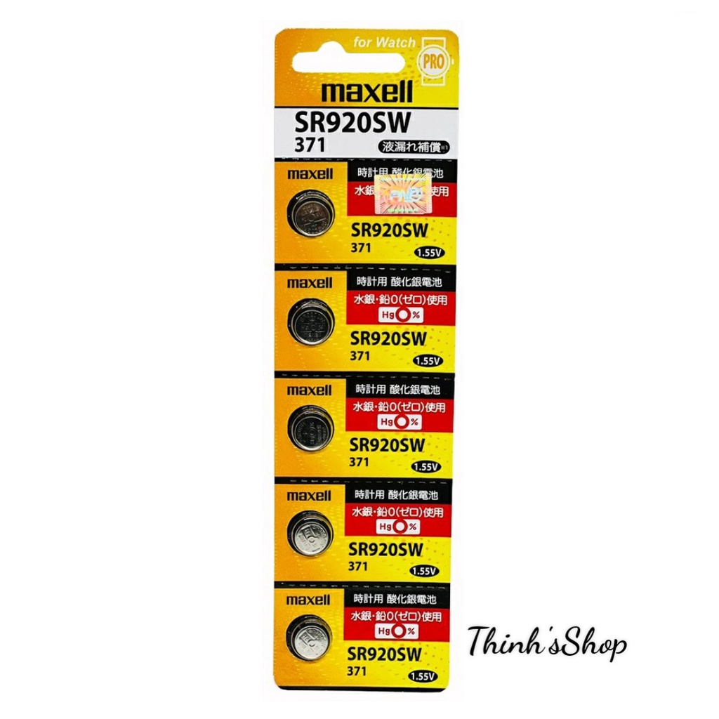 Pin đồng hồ SR920SW Pro Maxell chính hãng SR920 / 371 - Made in Japan