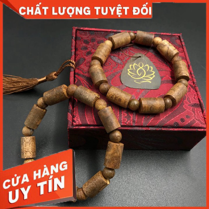 Trầm Hương Vòng Tay Trầm Hương Đốt Trúc Bảo Hành Mùi Thơm Vĩnh Viễn [ Tặng hộp Gấm cao cấp ]