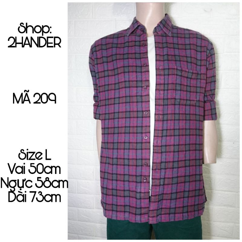 5 Áo flannel 2hand(inbox shop để chọn mẫu)