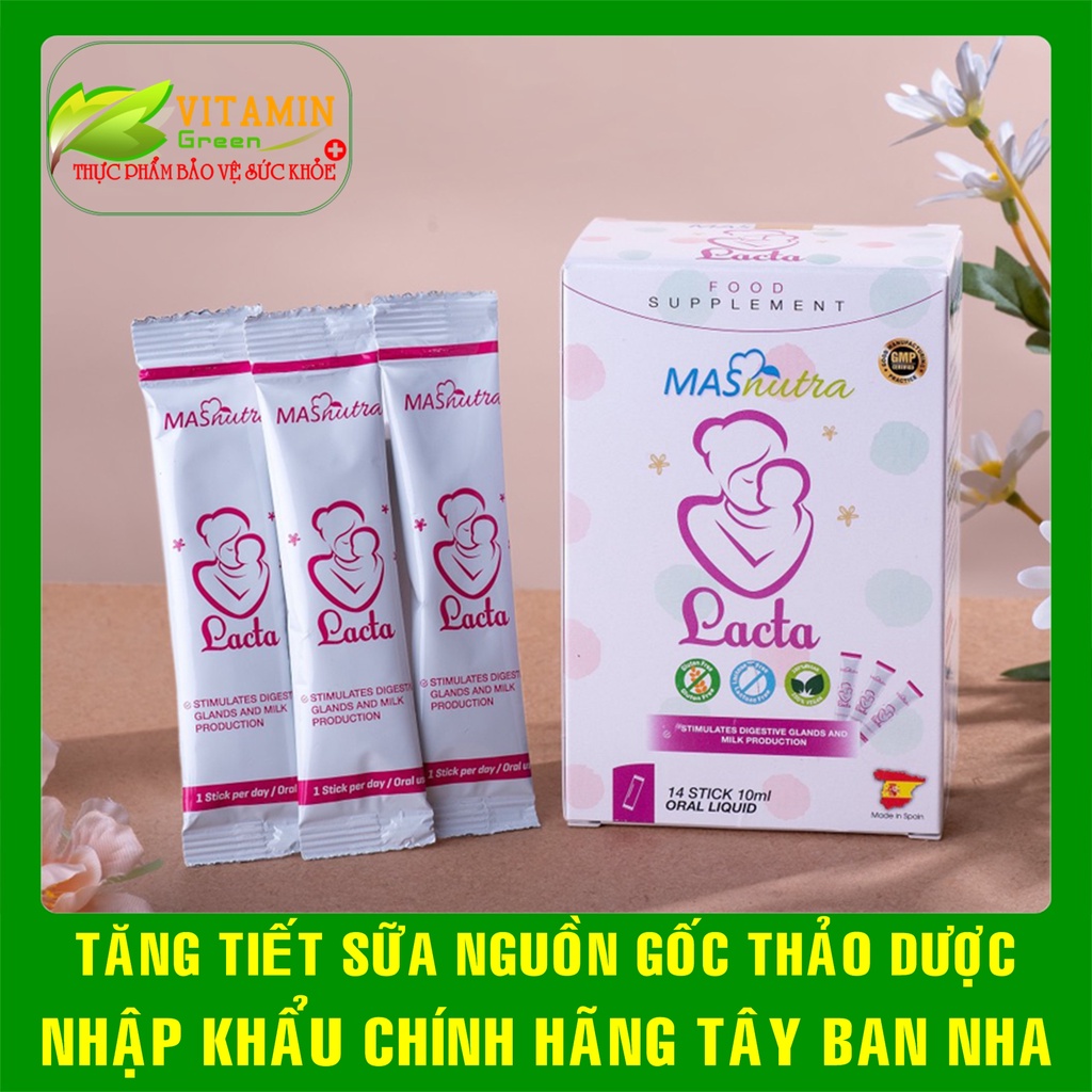 MASNUTRA LACTA CHIẾT XUẤT TỪ CỎ CÀ RY VÀ TIỂU HỒI GIÚP LỢI SỮA, TĂNG TIẾT SỮA | NHẬP KHẨU CHÍNH HÃNG TÂY BAN NHA