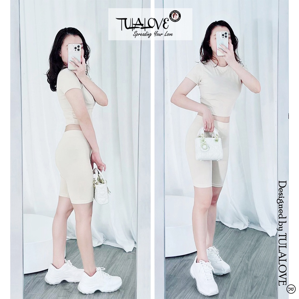 Quần Legging Đùi Nữ Vải Bozip Siêu Co Giãn quần legging nữ Tulalove