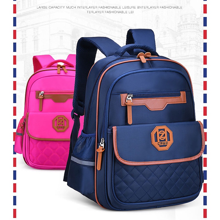 i cấp 1 và cấp 2 chống thấm nước, chống gù lưng, có phản quang khi đi tối 3 trong 1, Balo đựng sách vở đi học cho bé tra