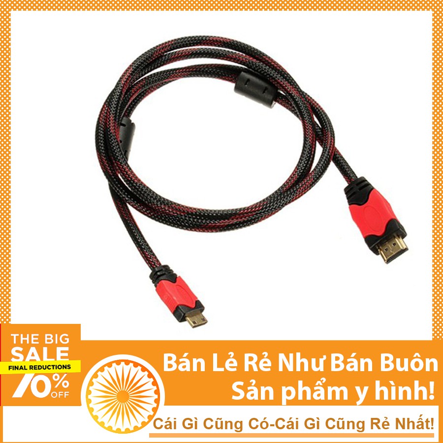 Cáp Chuyển Đổi Mini HDMI Sang HDMI 1,5m