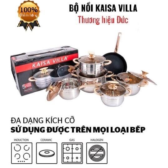 BỘ NỒI ĐỨC 6 MÓN 12 CHI TIẾT CAO CẤP CHÍNH HÃNG (SIÊU BỀN ĐẸP)