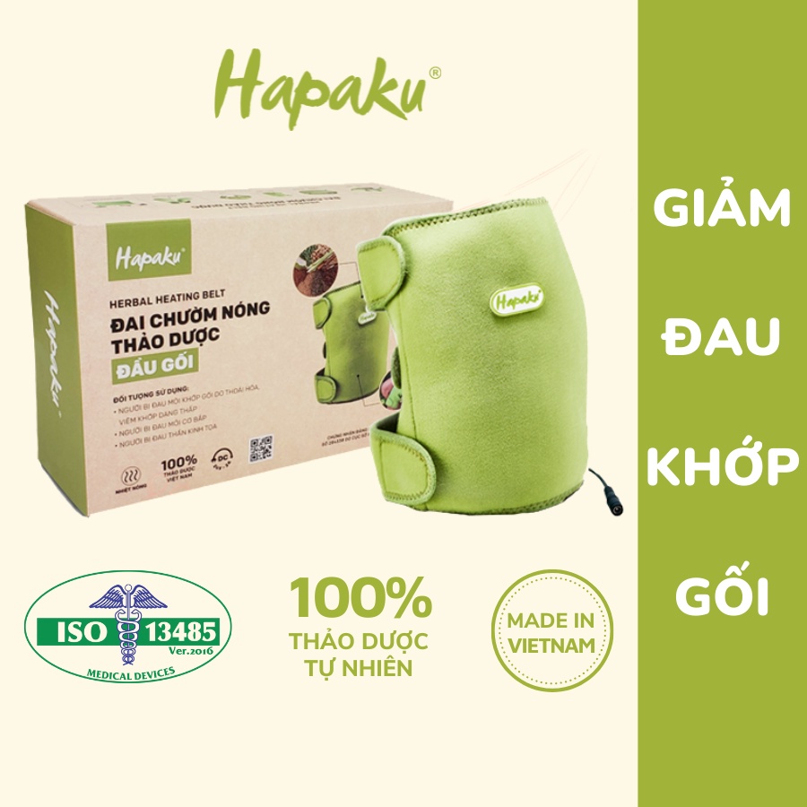 Đai Chườm Thảo Dược Giảm Đau Mỏi Đầu Gối Làm Nóng Bằng Điện HAPAKU