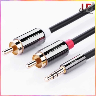 Dây audio 3.5mm to 2 đầu rca chính hãng ugreen 10584