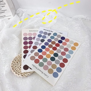 Miếng dán sticker tròn, gấu, thỏ chống nước trang trí nhân vật hoạt hình