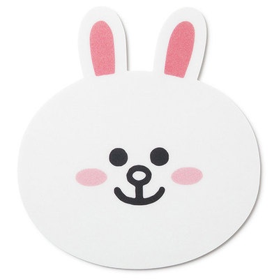 Miếng Lót Chuột Bằng Da PU Mini In Hình Logitech Line Friends Dễ Thương