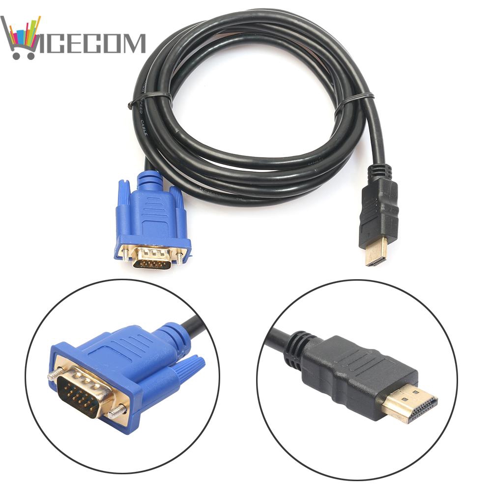 Cáp chuyển đổi HDMI sang VGA HD 15 chân 1080P 6ft | BigBuy360 - bigbuy360.vn