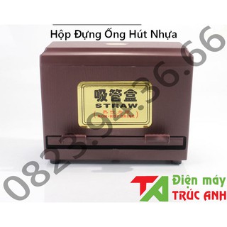 Hộp đựng ống hút trà sữa, trà chanh - dụng cụ pha chế