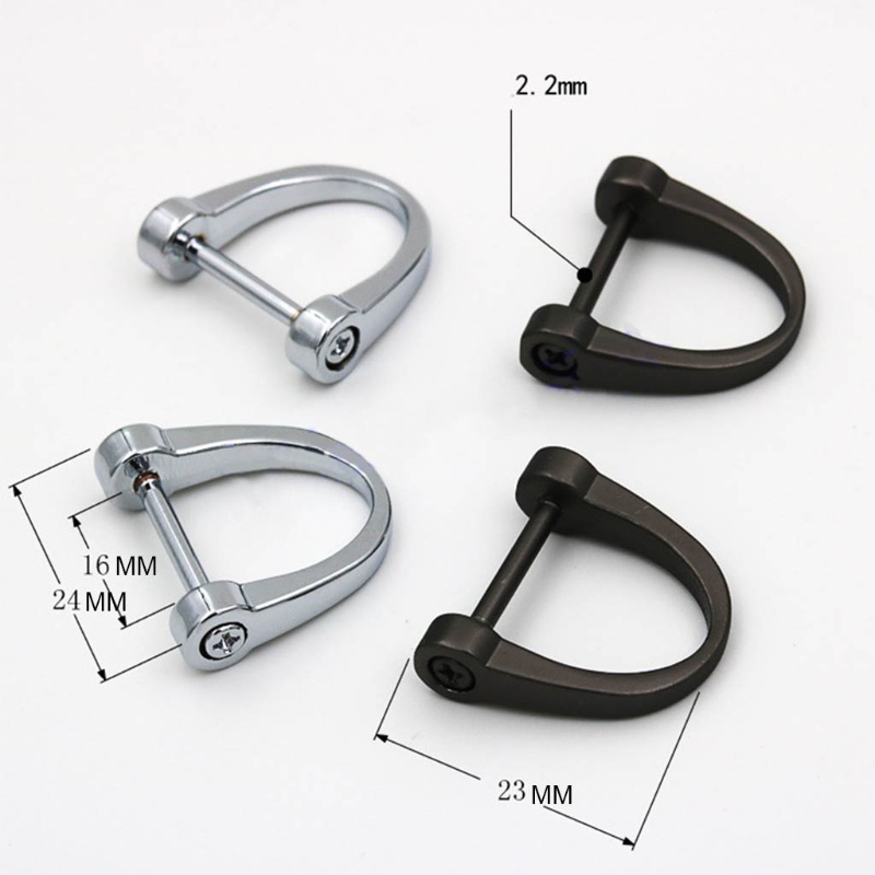 Set 10 Khóa Chữ D Thay Thế Chuyên Dụng Cho Thắt Lưng / Ví Da DIY