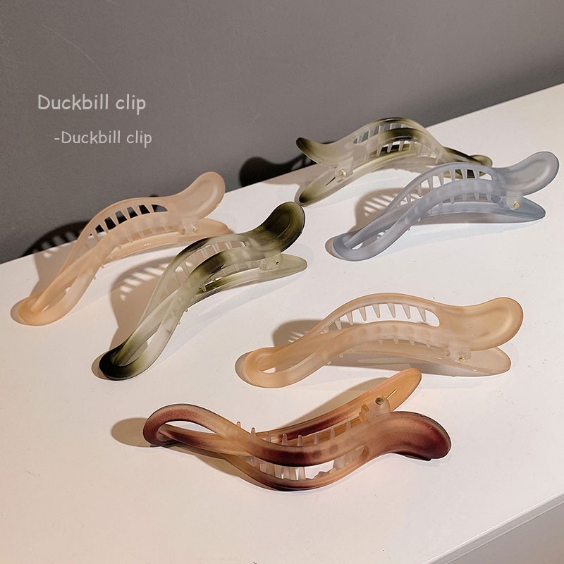 Kẹp Tóc Mỏ Vịt Lớn Phong Cách Hàn Quốc Cho Nữ