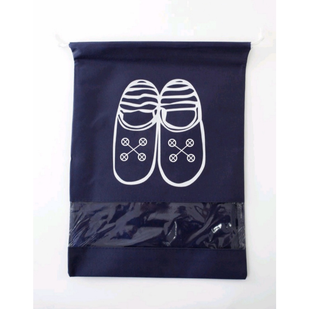 Túi Đựng Giày Hoạ Tiết Chống Bẩn Đi Du Lịch Tiện Lợi size 44x32