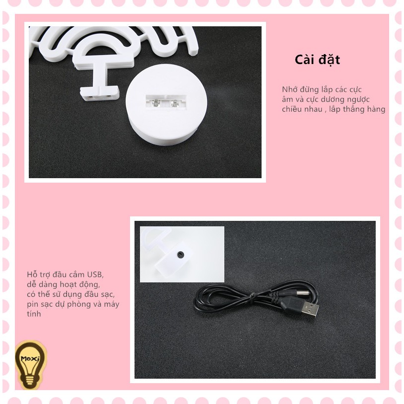 cầu vồng đèn LED neon bảng trang trí đèn đêm phòng ngủ ánh sáng trang trí đêm đèn bàn đèn, làm đèn decor .