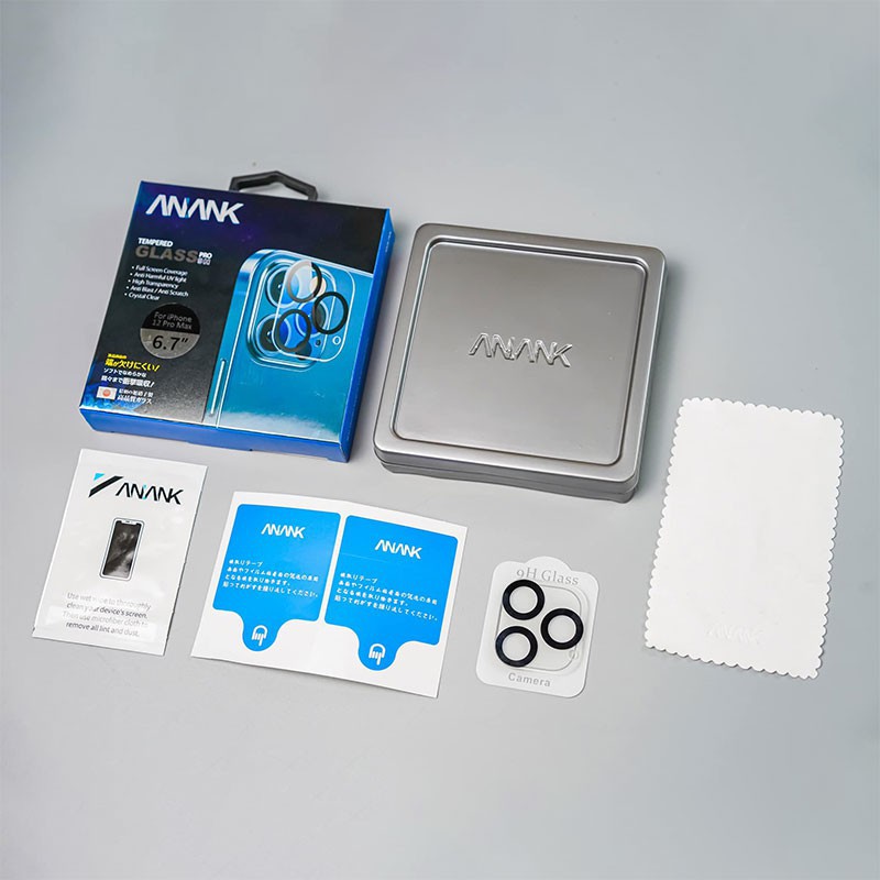 (Quà tặng) Miếng dán cường lực ANANK bảo vệ cụm Camera cho iPhone Series