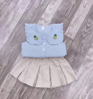 Set váy dứa bé gái