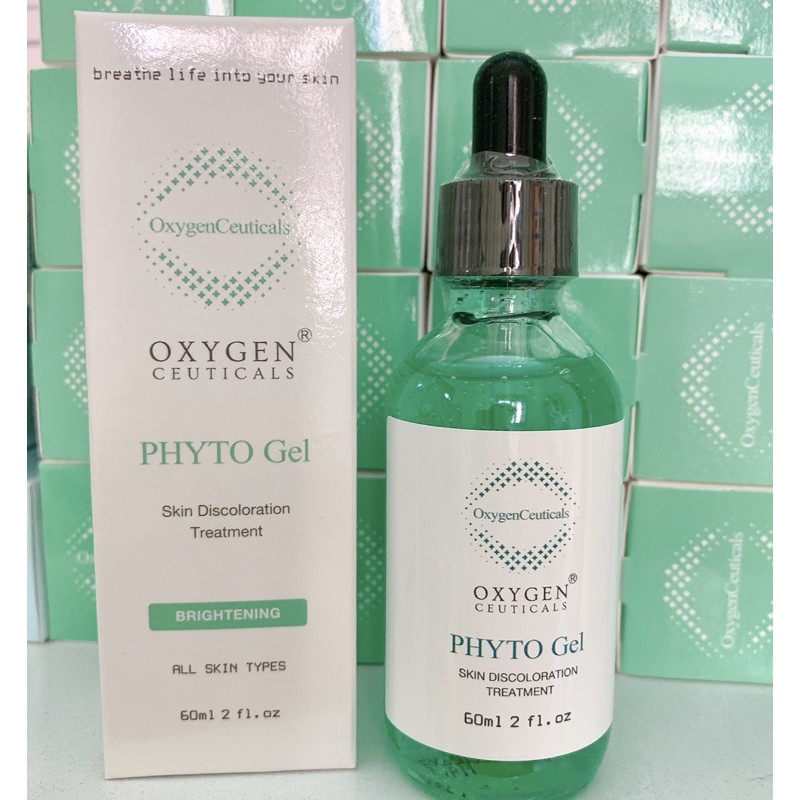 Serum dưỡng trắng se khít lỗ chân lông Oxygen Ceuticals Phyto Gel [60ml]