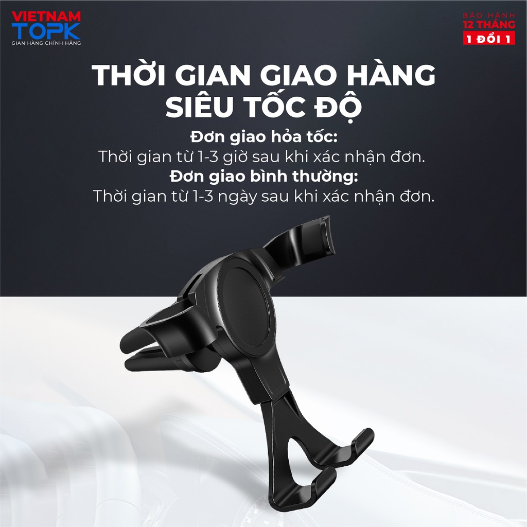 Giá Đỡ Điện Thoại TOPK D12 Từ Tính Tiện Lợi Cho Xe Hơi