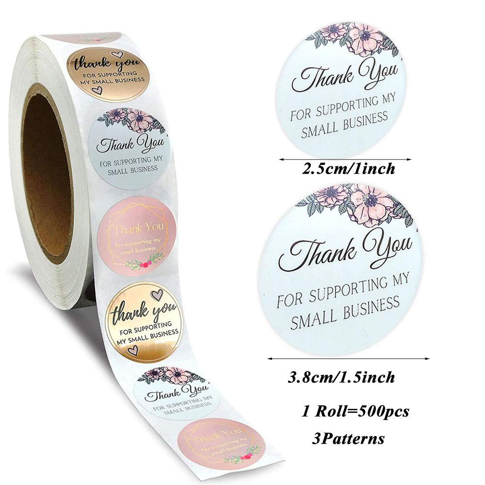 Miếng Dán Trang Trí Túi Kẹo In Chữ Thank You Độc Đáo
