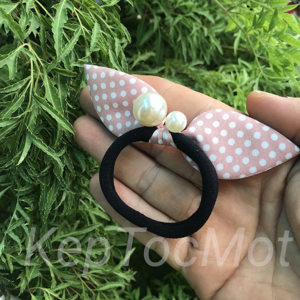 Cột tóc tai thỏ đính ngọc (kt22)