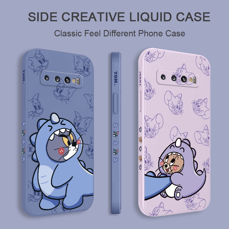 Ốp Điện Thoại Mềm Hình Khủng Long Cho Samsung Galaxy S10 S10E Plus S9 Plus