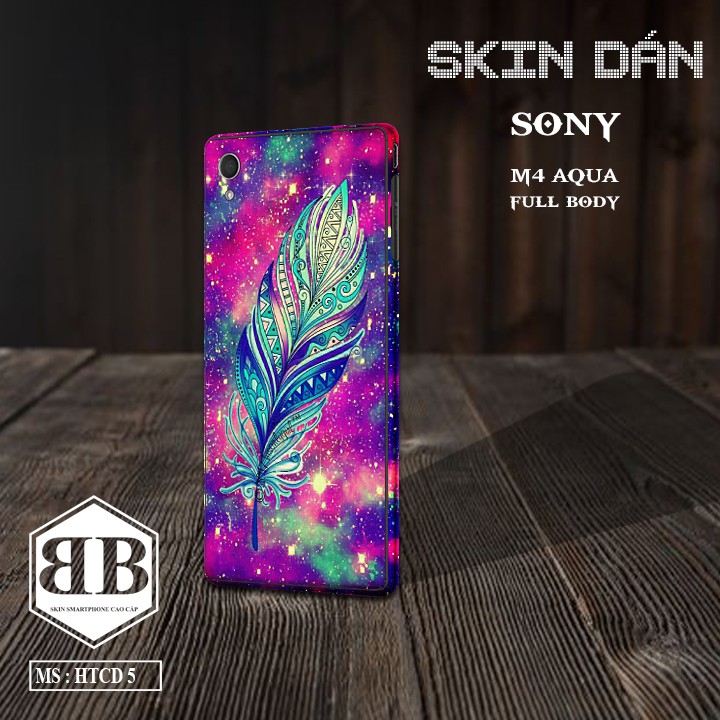 Bộ Skin Dán Sony Xperia M4 Aqua dán full lưng viền dùng thay ốp lưng điện thoại in theo mẫu sưu tầm