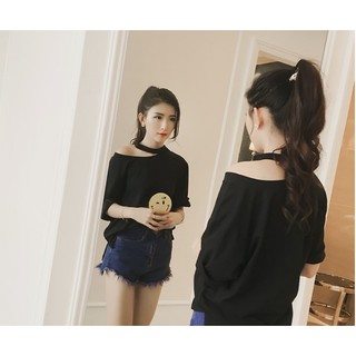 Áo Lệch Vai Dây Cổ