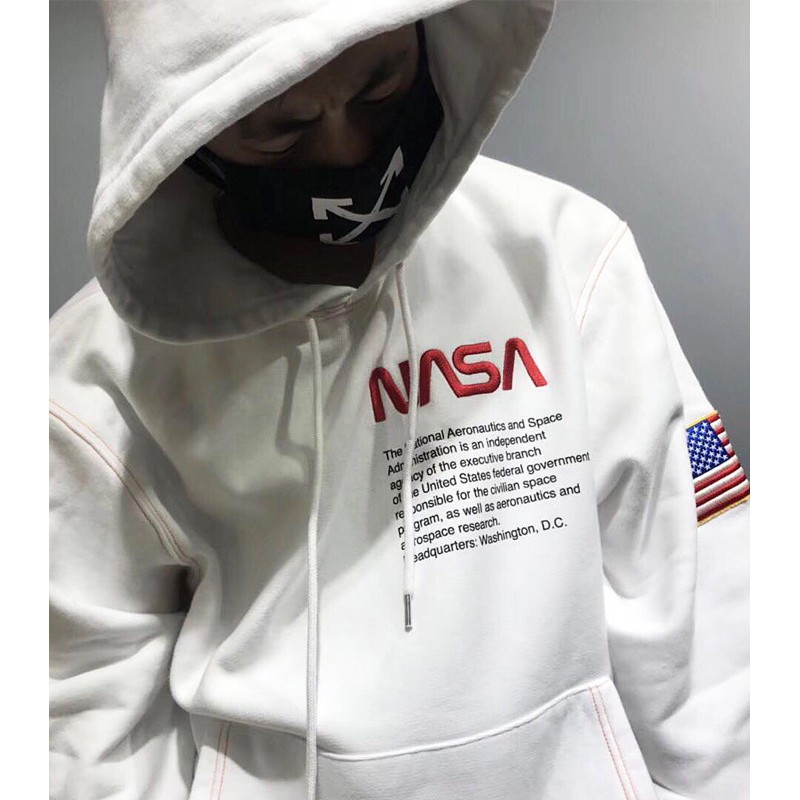 Áo Khoác Nỉ Nam Nữ Nasa Graphic Hoodie full tag