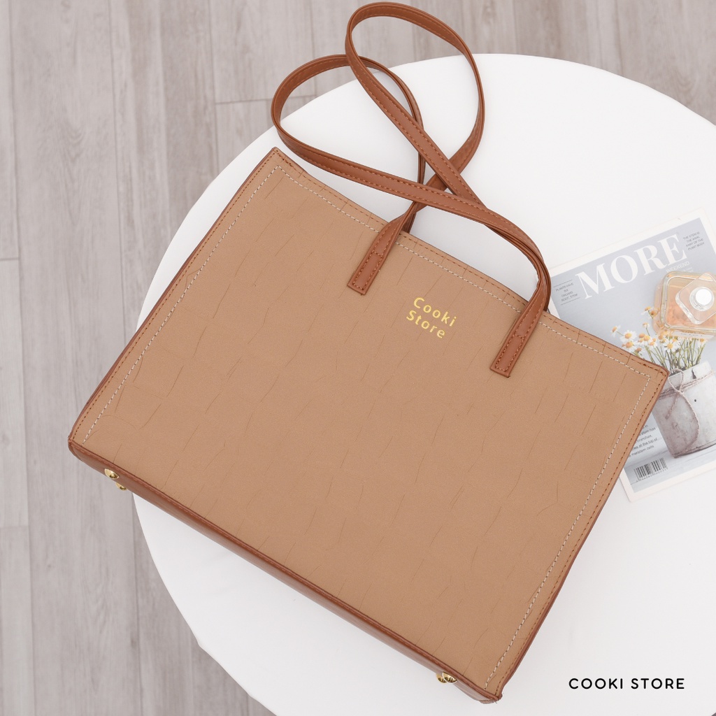 Túi Xách Công Sở Nữ London Bag Cooki Store Đựng vừa A4, Laptop Thời trang, Dùng đi học, đi làm, đi chơi