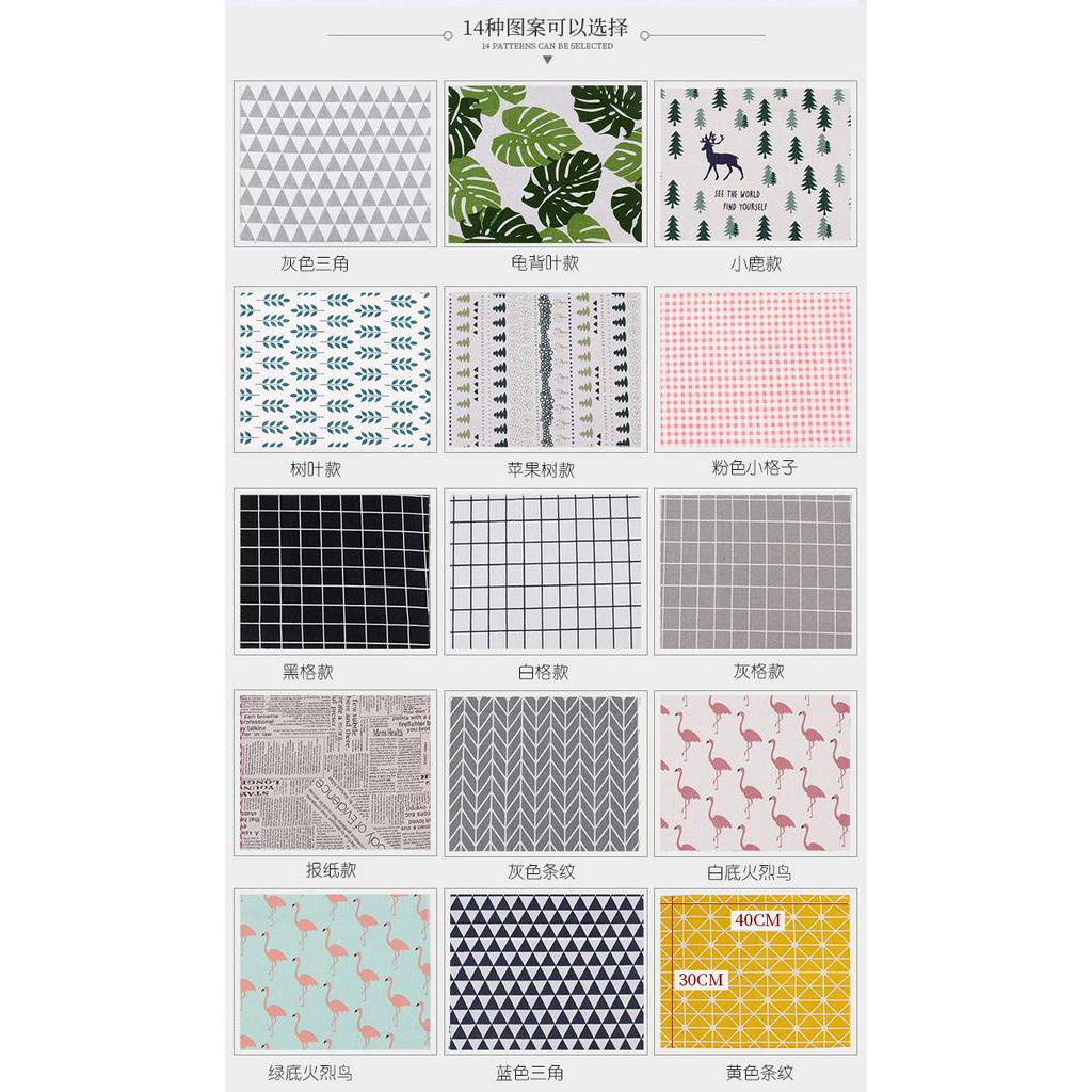 1 Tấm Lót Bàn Ăn Chất Liệu Cotton Thiết Kế Đơn Giản