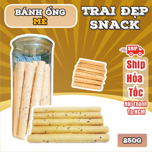 Bánh Ống Mè Trai Đẹp 250G