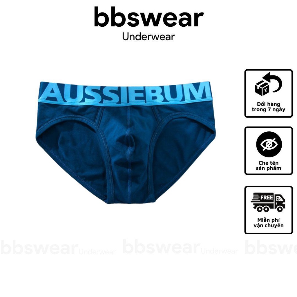 Quần lót nam tam giác AUSIEBUM cotton thoáng mát cao cấp sịp nam brief lưng bản to BBS SPORTWEAR