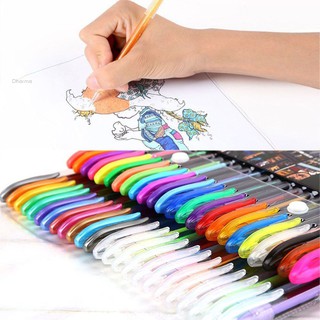 Bộ Bút Gel 48 Màu Neon Dùng Để Vẽ Tranh DIY