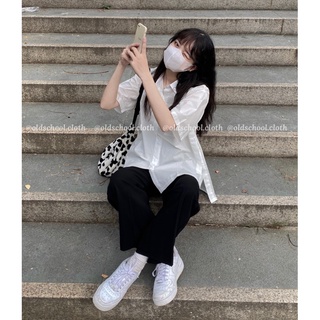 ÁO SƠ MI THÔ XẺ TÀ OLDSCHOOL