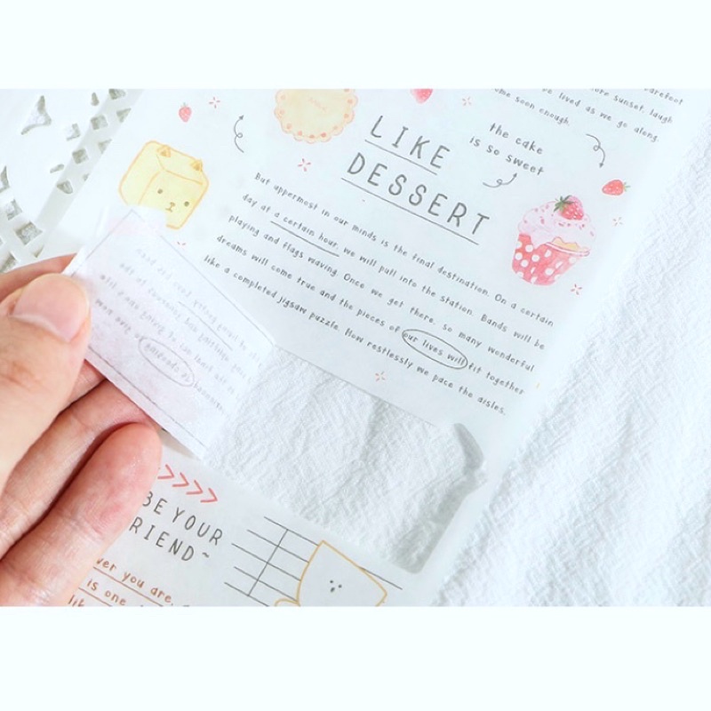 Sticker hình và chữ trang trí ST071