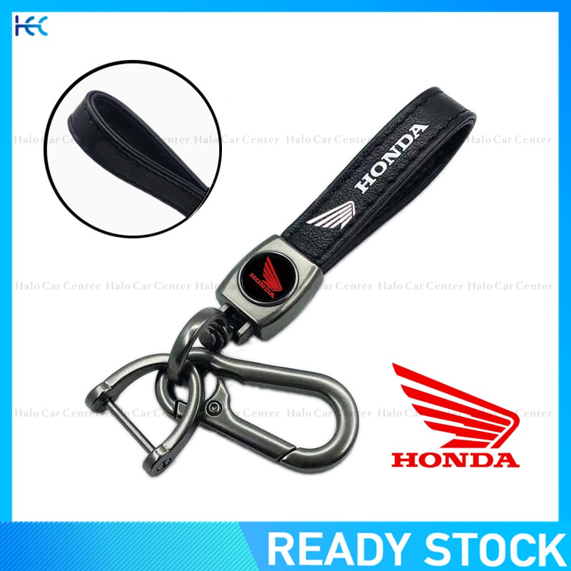 Móc khóa chất liệu da in logo xe honda