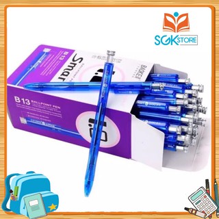 Bút bi baoke smart b13-1 hộp =48 bút đầu bi 1.0mm, màu xanh .