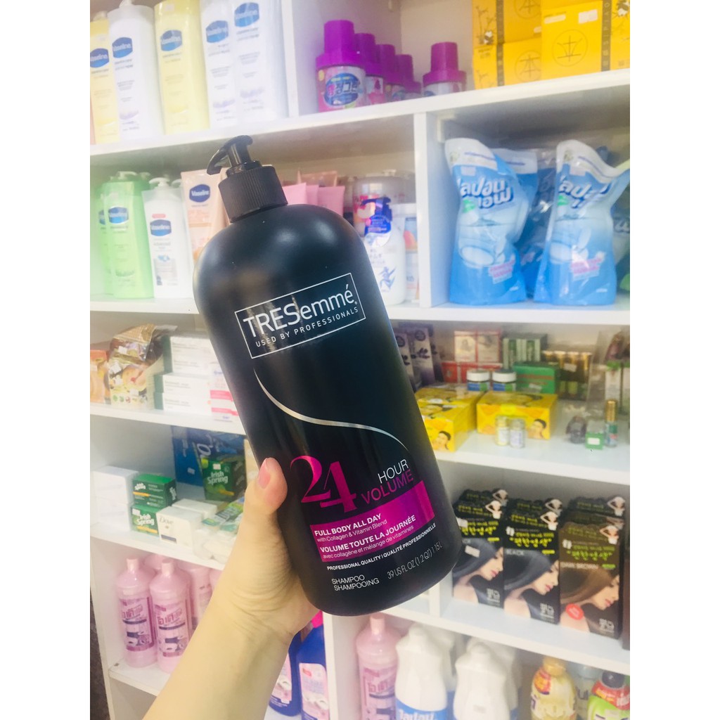 DẦU GỘI - DẦU XẢ TRESEMME MỸ 24 HOUR VOLUME SHAMPOO - CONDITIONER MỸ DÀNH CHO TÓC UỐN CONG, TẠO ĐỘ PHỒNG CHÂN TÓC 1L15