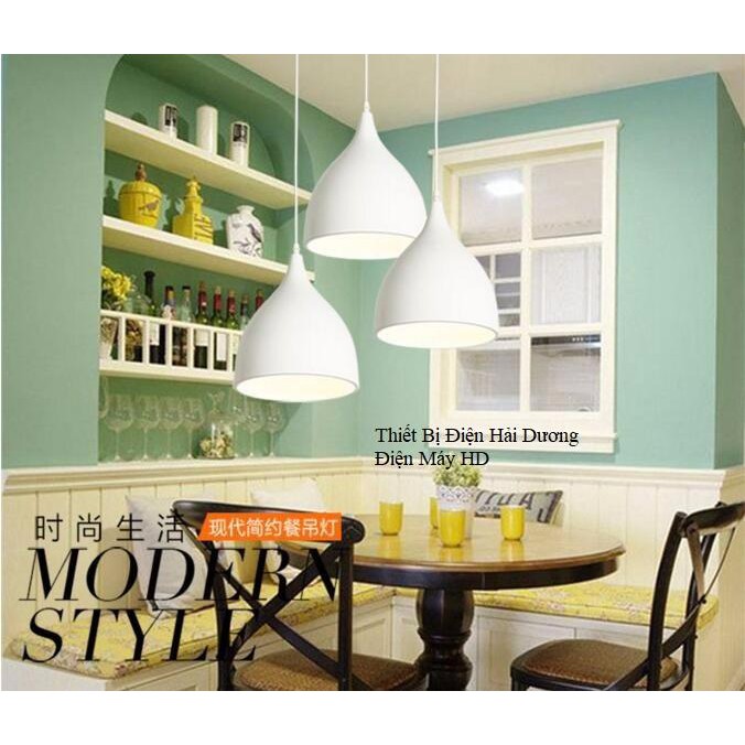 Đèn thả trần trang trí giọt nước bé TN259 18cm (Trắng) - Bảo hành 12 tháng