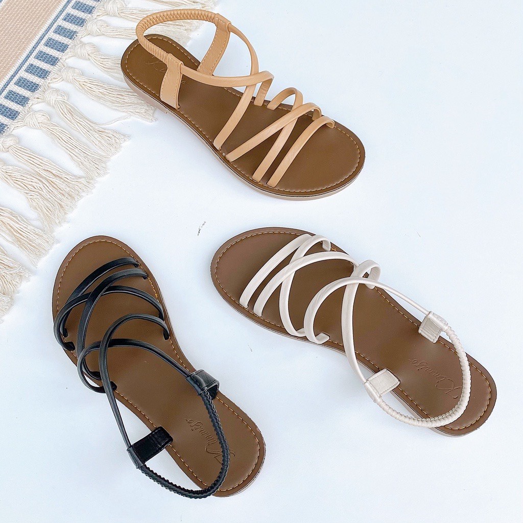 Dép sandal dây xỏ ngón nữ thời trang đi biển dễ thương Detaunisex - SX02