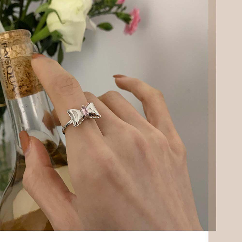 VANES1 Nhẫn Đính Hôn Màu Hồng Thời Trang Cho Nữ