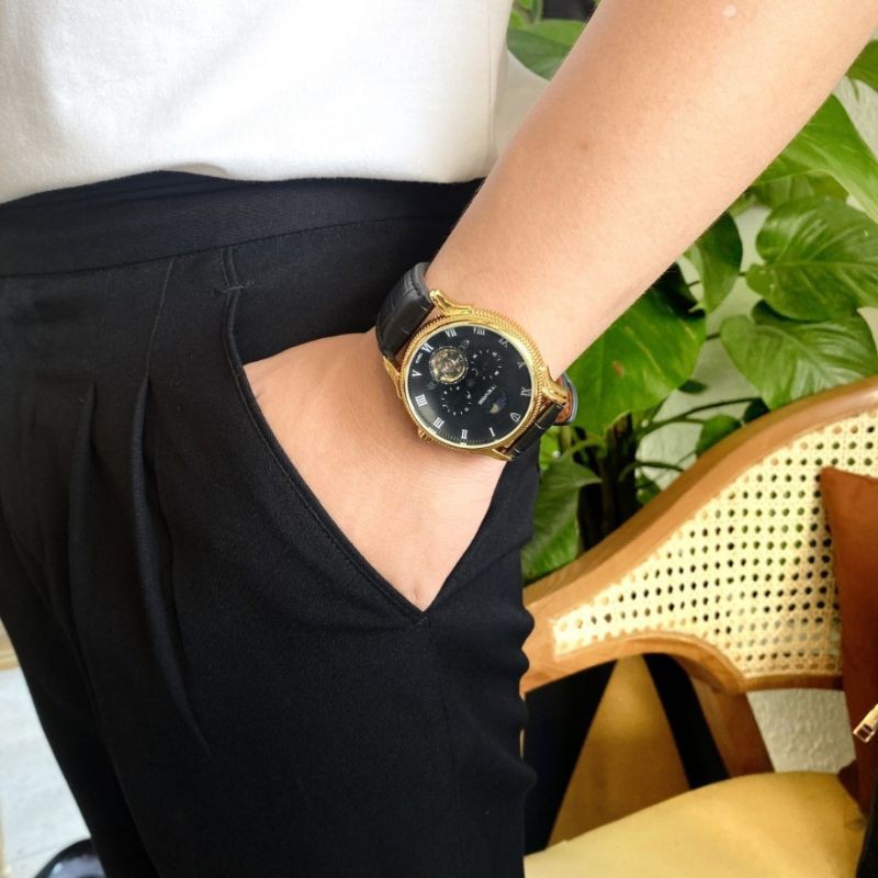 Đồng hồ cơ nam TEVISE T851A chính hãng, cơ tự động, kính saphire nguyên khối, có lịch nhật nguyệt | BigBuy360 - bigbuy360.vn