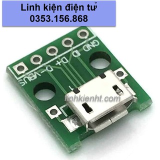 Túi 10 cái LINH KIỆN MẠCH HÀN CHÂN MICRO USB MẠCH MICRO USB TO DIP